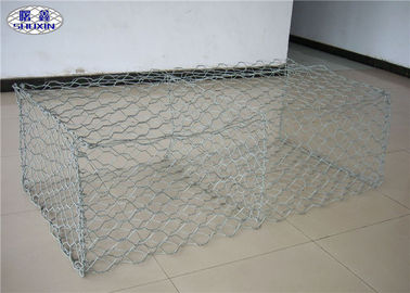 Zinc Coated Gabion Wall Cages High Security Corrosion Resistance