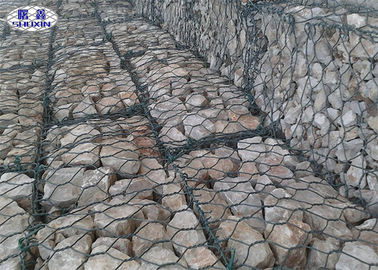 8X10 Galvanized Rock Cage Wall Hexagonal Shape For Embankment Prevention