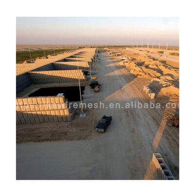 Customized 0.61x0.61x1.22m Deep Welding Sand Filled Barriers For River Protection/Military Defensive in Ghana