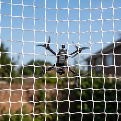 Anti Drone Netting – White Knotless Polyester Drone Defense Net (50x50mm Mesh, 3mm Cord)