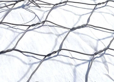 Hexagonal Gabion Stone Cages , Rock Mesh Retaining Wall 2.7-4.0mm Wire Gauge