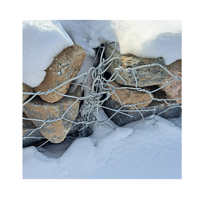 Good Quality Woven Iron Wire 2*1*1 Gabion Mesh Basket Retaining Wall With Stone Filled