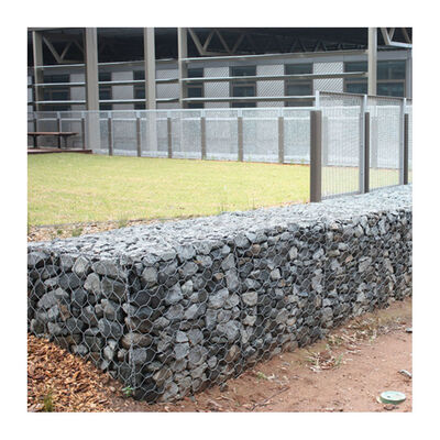 Hexagonal Galvanized Gabion Basket 4*1*1m Slope Protection Gabion 2*1*0.3m Mattress