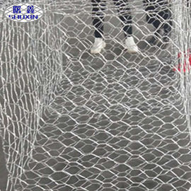 Precision Gabion Wall Cages Woven Galvanized Gabion Basket Size With Rock Filled