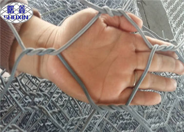Rock Stone Gabion Walls , Wire Mesh Rock Retaining Wall For Water Project