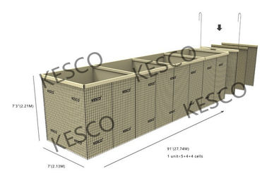 Geotextile Hesco Sand Filled Barriers Mil 7 Sand Filled Hesco Barrier