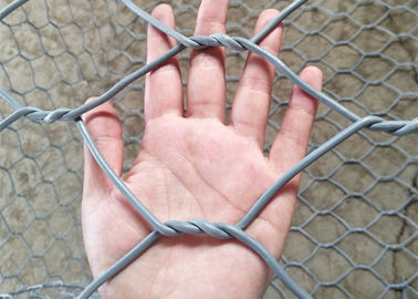 Pvc Coated Wire Mesh Gabions Basket For Coastline 2mx1mx1m Size