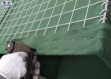 Galvanized Steel Sand Soil Military Hesco Barriers , Mesh 3