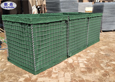 Q195/Low Carbon Steel Wire Military Hesco Sand Filled Barriers Hole Size 3