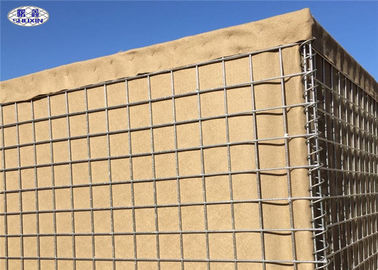 Foldable Military Hesco Barriers For Semi-Permanent Levee Around The Seacoast