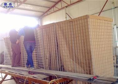 Hesco Defensive Welded Gabion Box Barrier 1x1x1M With Geotextile Cloth