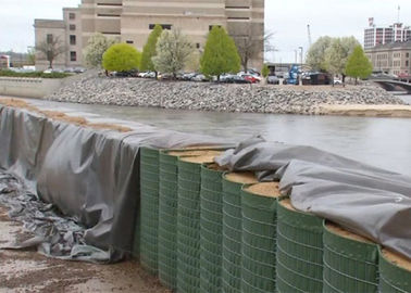 Sand Filled Defensive Bastion Barriers Military Hesco Defensive Barriers Flood Control