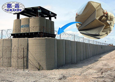 Collapsible Cells Connected Hot Dipped Galvanized HESCO Defensive Barrier