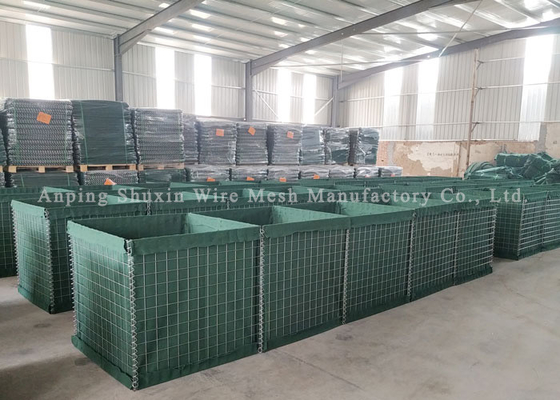 Heavy Galvanized Military Hesco Barriers Welding Anti Corrosion Mil 12