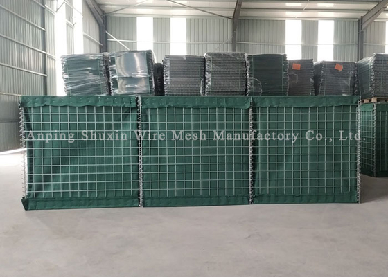 Heavy Galvanized Hesco Defensive Barriers Welding Square 3*3 Inches