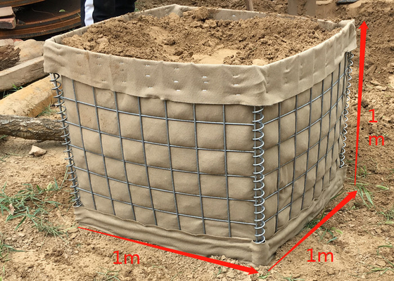 Army Protection Mil 10 Military Hesco Barriers Portable Flood